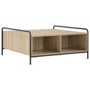 vidaXL Dohányzóasztal Sonoma Tölgy 90 x 90 x 41 cm Szerelt Fa