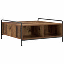 vidaXL Dohányzóasztal Antik Fa 90 x 90 x 41 cm Szerelt Fa
