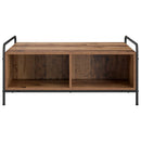 vidaXL Dohányzóasztal Antik Fa 90 x 90 x 41 cm Szerelt Fa