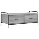 vidaXL Dohányzóasztal Szürke Sonoma 99,5 x 49 x 41 cm Szerelt Fa