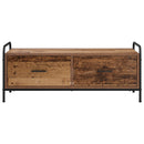 vidaXL Dohányzóasztal Antik Fa 99,5 x 49 x 41 cm Szerelt Fa