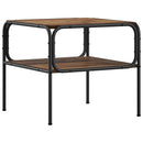 vidaXL Oldal asztal Antik Fa 100 x 50 x 46 cm Szerelt Fa