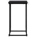 vidaXL Oldal asztal Fekete Tölgy 40 x 31 x 55 cm Szerelt Fa