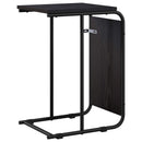 vidaXL Oldal asztal Fekete Tölgy 40 x 31 x 55 cm Szerelt Fa