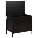 vidaXL Tároló Doboz Fekete Tölgy 80 x 40 x 49,5 cm Szerelt Fa
