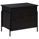 vidaXL Tároló Doboz Fekete Tölgy 80 x 40 x 49,5 cm Szerelt Fa
