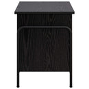 vidaXL Tároló Doboz Fekete Tölgy 80 x 40 x 49,5 cm Szerelt Fa