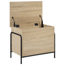 vidaXL Tároló Doboz Sonoma Tölgy 80 x 40 x 49,5 cm Szerelt Fa