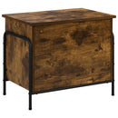 vidaXL Tároló Doboz Füstös Tölgy 80 x 40 x 49,5 cm Szerelt Fa
