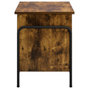 vidaXL Tároló Doboz Füstös Tölgy 80 x 40 x 49,5 cm Szerelt Fa
