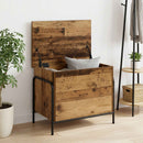 vidaXL Tároló Doboz Antik Fa 80 x 40 x 49,5 cm Szerelt Fa