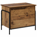 vidaXL Tároló Doboz Antik Fa 80 x 40 x 49,5 cm Szerelt Fa