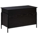 vidaXL Tároló Doboz Fekete Tölgy 80 x 40 x 49,5 cm Szerelt Fa