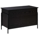 vidaXL Tároló Doboz Fekete Tölgy 80 x 40 x 49,5 cm Szerelt Fa