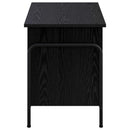 vidaXL Tároló Doboz Fekete Tölgy 80 x 40 x 49,5 cm Szerelt Fa