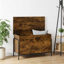 vidaXL Tároló Doboz Füstös Tölgy 80 x 40 x 49,5 cm Szerelt Fa