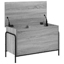 vidaXL Tároló Doboz Szürke Sonoma 80 x 40 x 49,5 cm Szerelt Fa