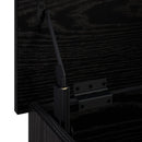 vidaXL Tároló Doboz Fekete Tölgy 80 x 40 x 49,5 cm Szerelt Fa