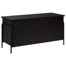 vidaXL Tároló Doboz Fekete Tölgy 80 x 40 x 49,5 cm Szerelt Fa