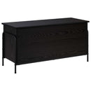vidaXL Tároló Doboz Fekete Tölgy 80 x 40 x 49,5 cm Szerelt Fa