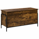 vidaXL Tároló Doboz Füstös Tölgy 80 x 40 x 49,5 cm Szerelt Fa