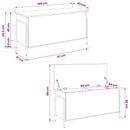 vidaXL Tároló Doboz Szürke Sonoma 80 x 40 x 49,5 cm Szerelt Fa