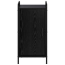 vidaXL Széf Fekete Tölgy 97 x 33 x 81 cm Szerelt Fa