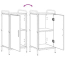 vidaXL Széf Fekete Tölgy 97 x 33 x 81 cm Szerelt Fa