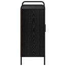 vidaXL Széf Fekete Tölgy 97 x 33 x 81 cm Szerelt Fa
