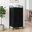 vidaXL Széf Fekete Tölgy 97 x 33 x 81 cm Szerelt Fa