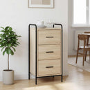 vidaXL Széf Sonoma Tölgy 97 x 33 x 81 cm Szerelt Fa