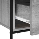 vidaXL Széf Szürke Sonoma 97 x 33 x 81 cm Szerelt Fa