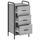 vidaXL Széf Szürke Sonoma 97 x 33 x 81 cm Szerelt Fa