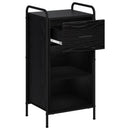 vidaXL Széf Fekete Tölgy 97 x 33 x 81 cm Szerelt Fa