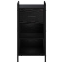vidaXL Széf Fekete Tölgy 97 x 33 x 81 cm Szerelt Fa