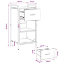 vidaXL Széf Füstös Tölgy 97 x 33 x 81 cm Szerelt Fa