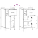 vidaXL Széf Sonoma Tölgy 97 x 33 x 81 cm Szerelt Fa