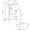 vidaXL Széf Sonoma Tölgy 97 x 33 x 81 cm Szerelt Fa