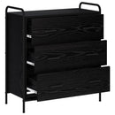vidaXL Széf Fekete Tölgy 97 x 33 x 81 cm Szerelt Fa