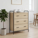 vidaXL Széf Sonoma Tölgy 97 x 33 x 81 cm Szerelt Fa