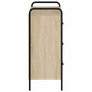vidaXL Széf Sonoma Tölgy 97 x 33 x 81 cm Szerelt Fa