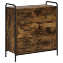 vidaXL Széf Füstös Tölgy 97 x 33 x 81 cm Szerelt Fa