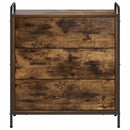 vidaXL Széf Füstös Tölgy 97 x 33 x 81 cm Szerelt Fa