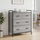 vidaXL Széf Szürke Sonoma 97 x 33 x 81 cm Szerelt Fa
