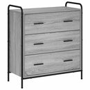 vidaXL Széf Szürke Sonoma 97 x 33 x 81 cm Szerelt Fa