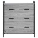 vidaXL Széf Szürke Sonoma 97 x 33 x 81 cm Szerelt Fa