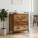 vidaXL Széf Antik Fa 97 x 33 x 81 cm Szerelt Fa