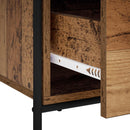 vidaXL Széf Antik Fa 97 x 33 x 81 cm Szerelt Fa
