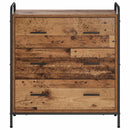 vidaXL Széf Antik Fa 97 x 33 x 81 cm Szerelt Fa