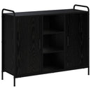 vidaXL Széf Fekete Tölgy 97 x 33 x 81 cm Szerelt Fa